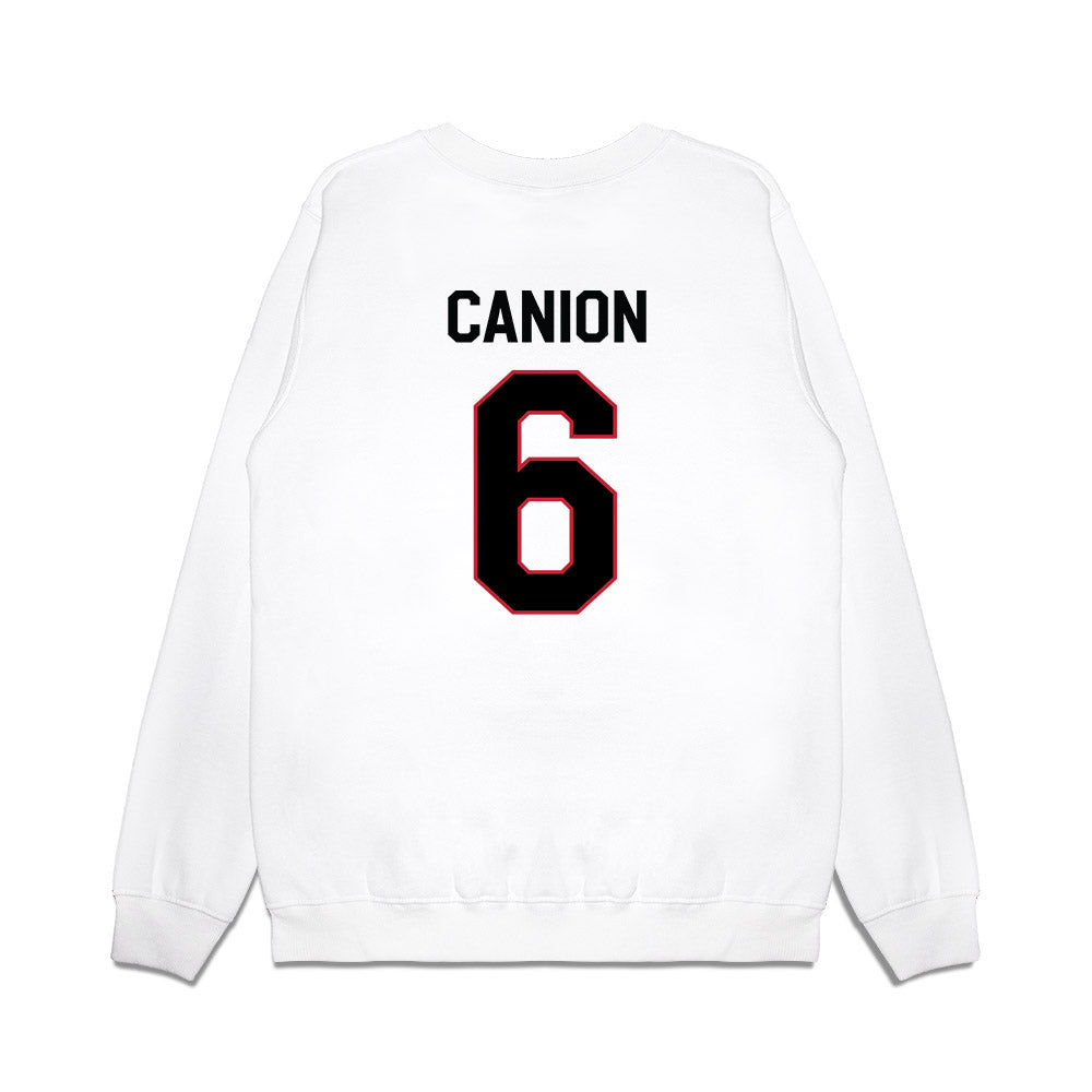 Georgia - NCAA Football : Isiah Canion - We're In Premium Crewneck Sweatshirt-1