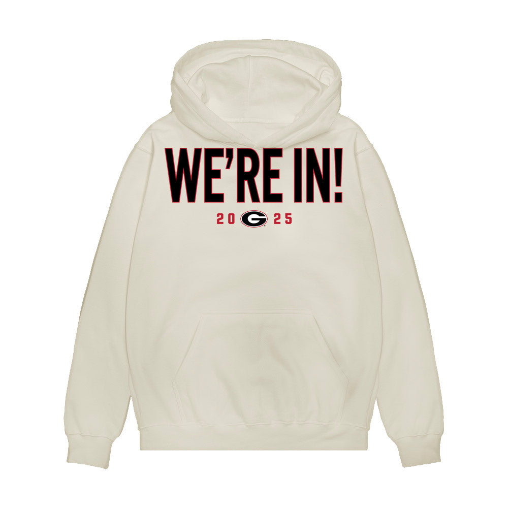 Georgia - NCAA Football : Bryson Beaver - We're In Premium Hooded Sweatshirt-0