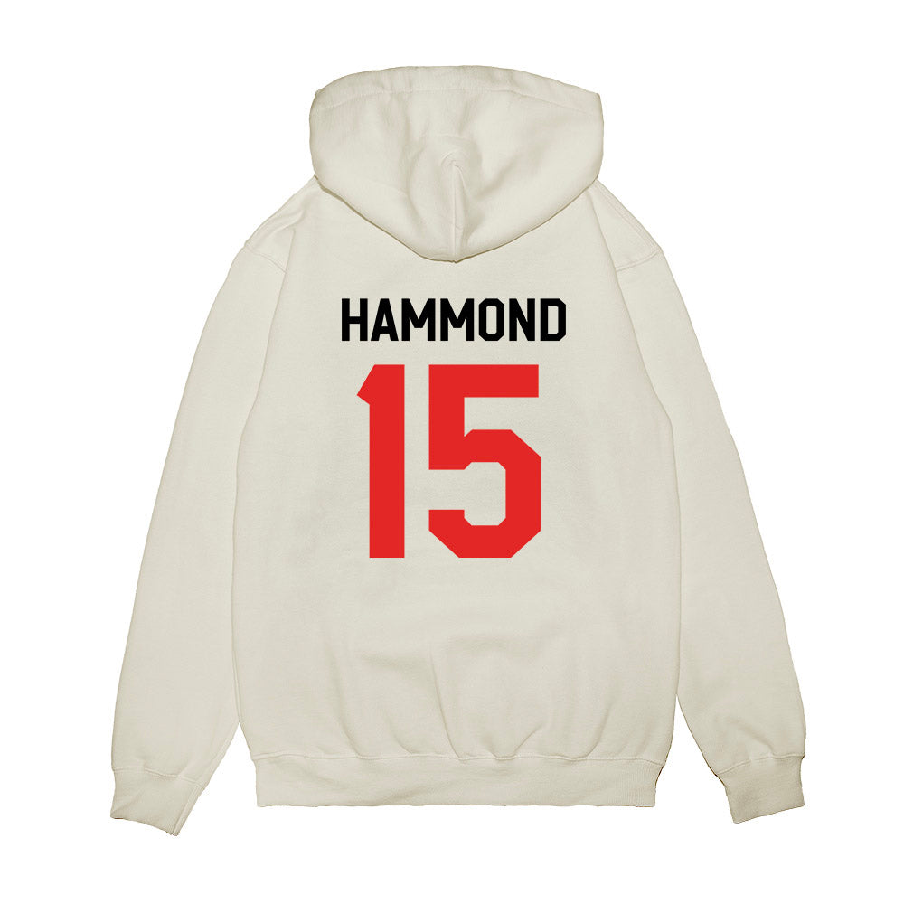 Texas Tech - NCAA Football : William Hammond - We're In Shersey Premium Hooded Sweatshirt-1