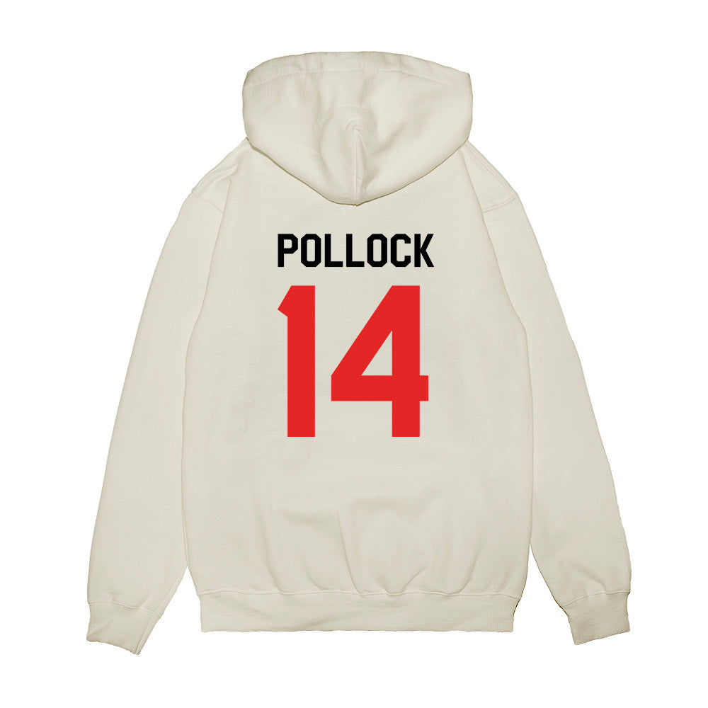 Texas Tech - NCAA Football : Brice Pollock - We're In Shersey Premium Hooded Sweatshirt-1