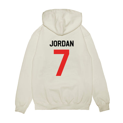 Texas Tech - NCAA Football : Brenden Jordan - We're In Shersey Premium Hooded Sweatshirt-1