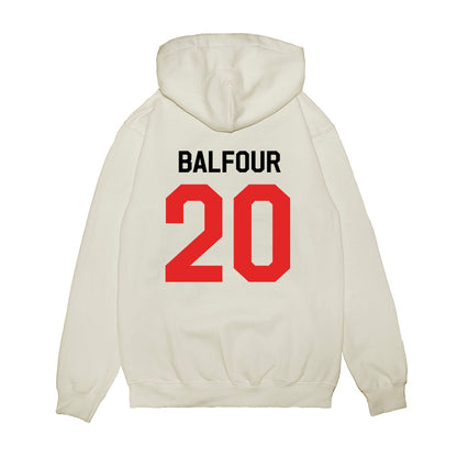 Texas Tech - NCAA Football : Dontae Balfour - We're In Shersey Premium Hooded Sweatshirt-1