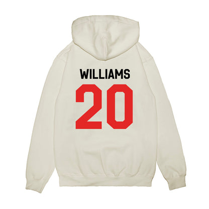 Texas Tech - NCAA Football : J'koby Williams - We're In Shersey Premium Hooded Sweatshirt-1
