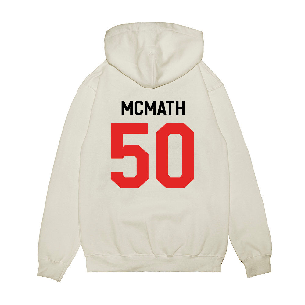 Texas Tech - NCAA Football : Patrick McMath - We're In Shersey Premium Hooded Sweatshirt-1