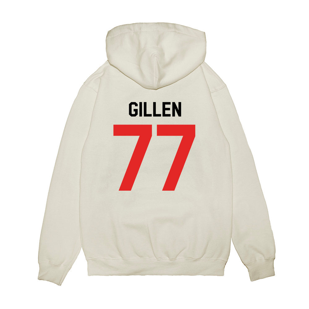 Texas Tech - NCAA Football : Elias Gillen - We're In Shersey Premium Hooded Sweatshirt-1