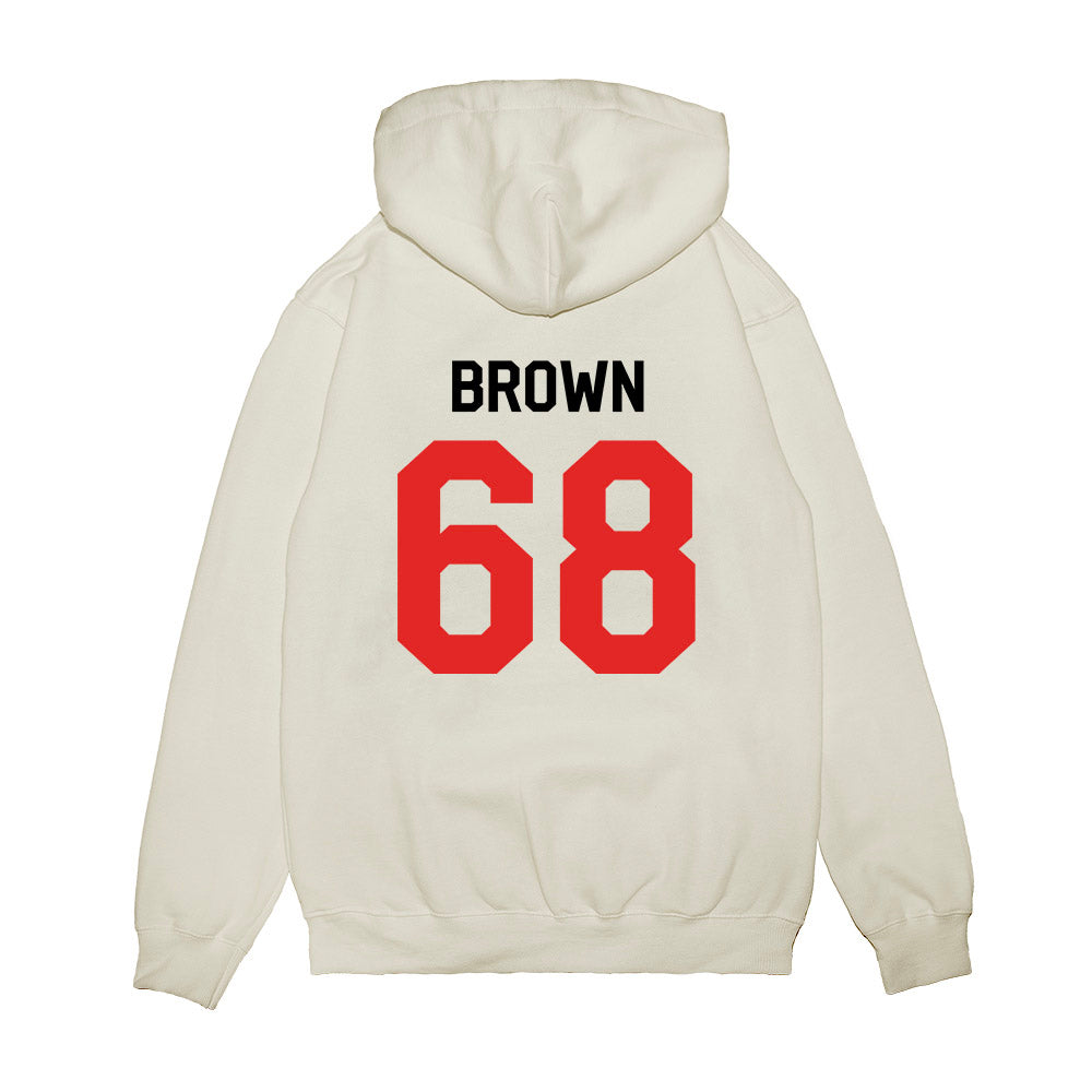 Texas Tech - NCAA Football : Ren Brown - We're In Shersey Premium Hooded Sweatshirt-1