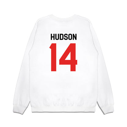 Texas Tech - NCAA Football : Micah Hudson - We're In Shersey Premium Crewneck Sweatshirt-1