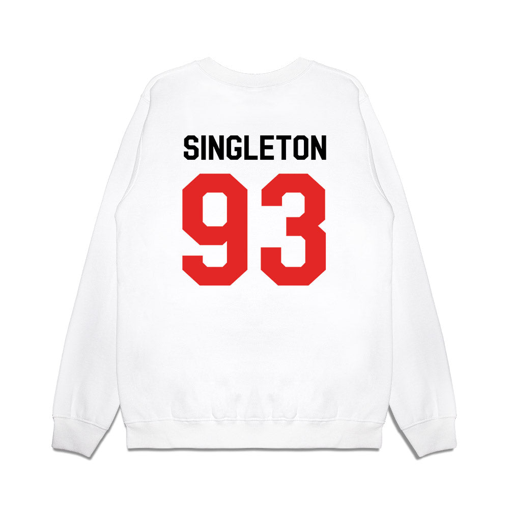Texas Tech - NCAA Football : Dylan Singleton - We're In Shersey Premium Crewneck Sweatshirt-1