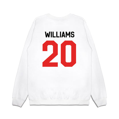 Texas Tech - NCAA Football : J'koby Williams - We're In Shersey Premium Crewneck Sweatshirt-1
