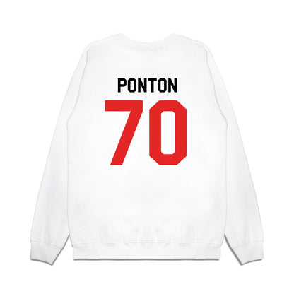 Texas Tech - NCAA Football : Jacob Ponton - We're In Shersey Premium Crewneck Sweatshirt-1