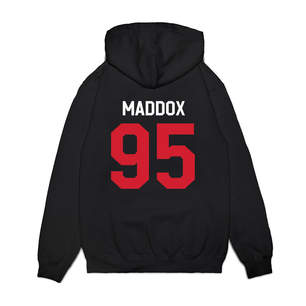 Ole Miss - NCAA Football : Andrew Maddox - We're In Premium Hooded Sweatshirt-1