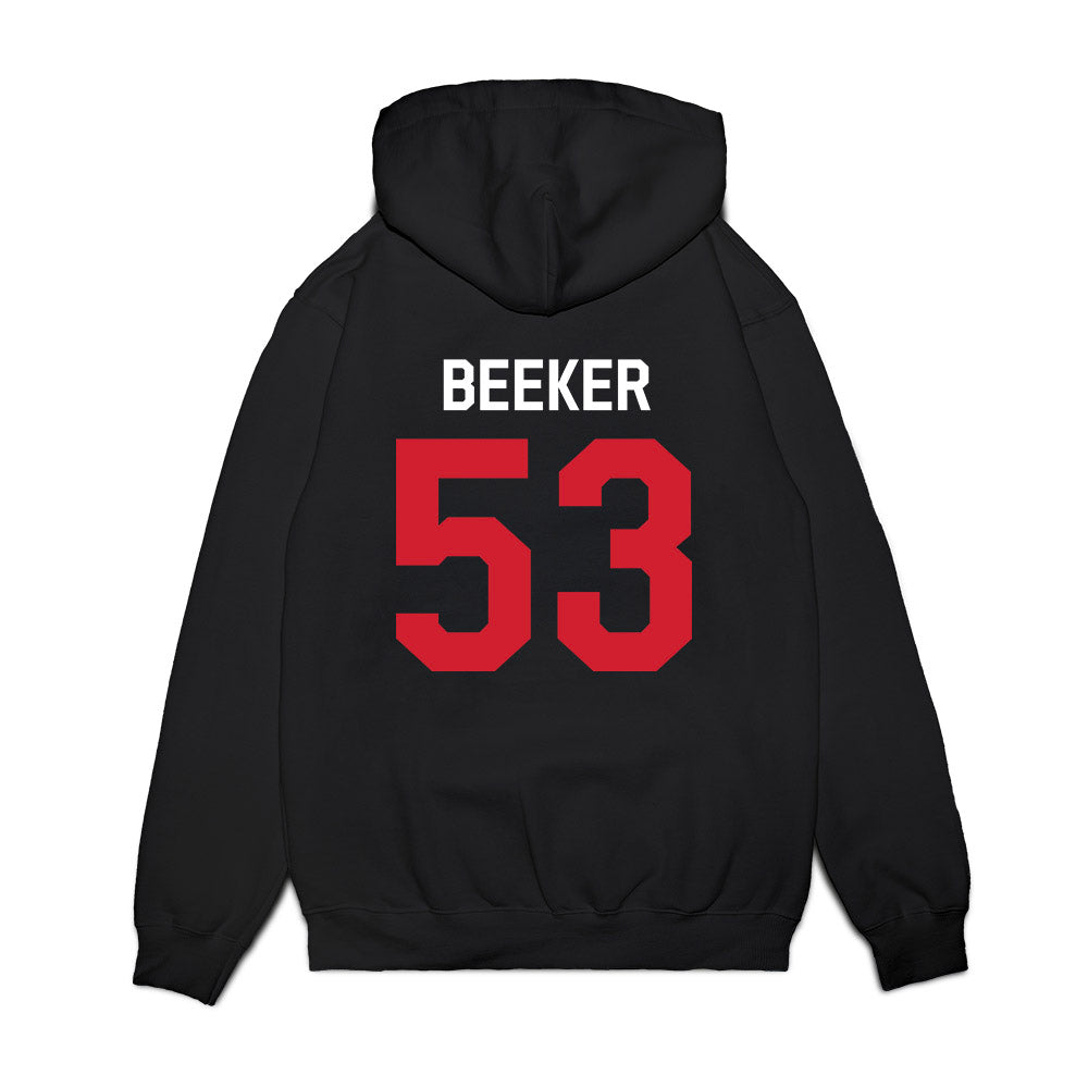 Ole Miss - NCAA Football : Ford Beeker - We're In Premium Hooded Sweatshirt-1
