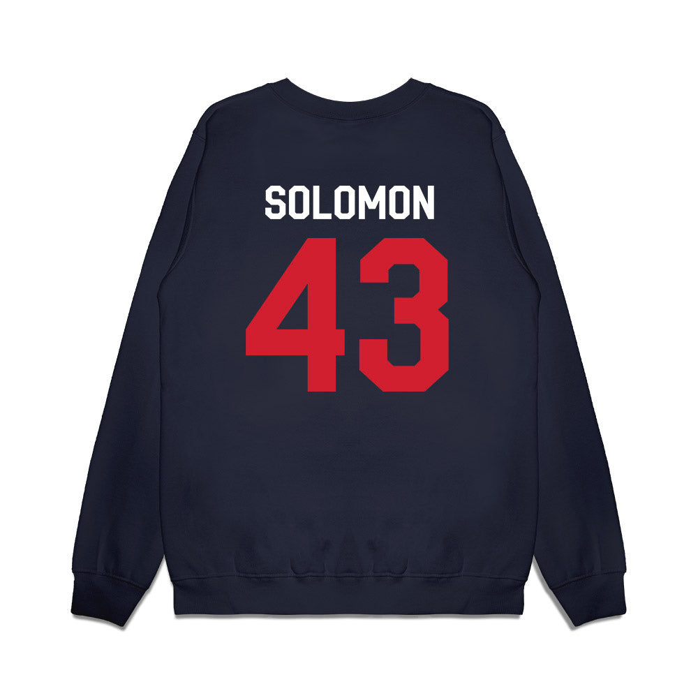 Ole Miss - NCAA Football : Isreal Solomon - We're In Premium Crewneck Sweatshirt-1
