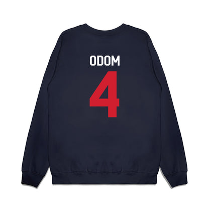 Ole Miss - NCAA Football : Caleb Odom - We're In Premium Crewneck Sweatshirt-1