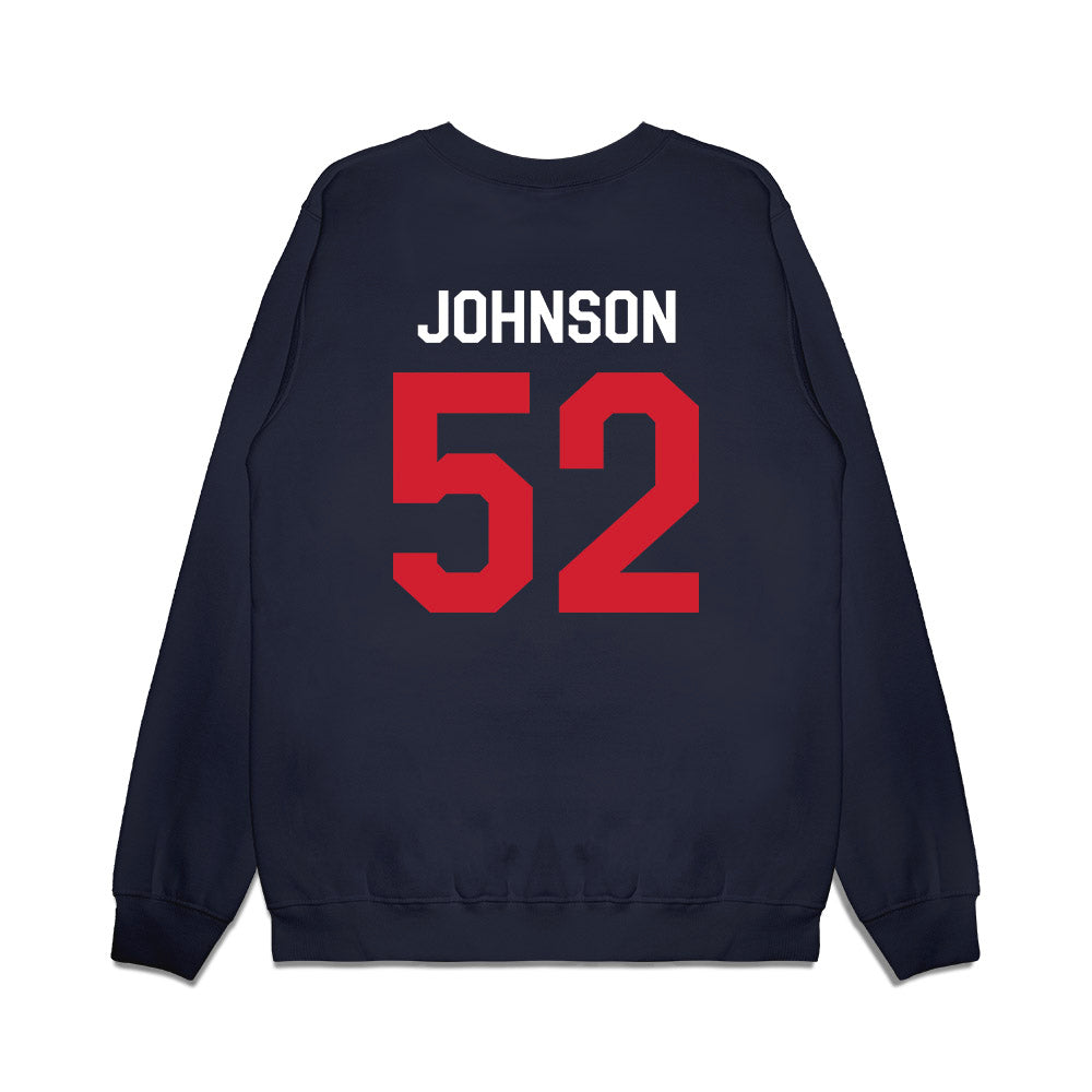 Ole Miss - NCAA Football : Cooper Johnson - We're In Premium Crewneck Sweatshirt-1
