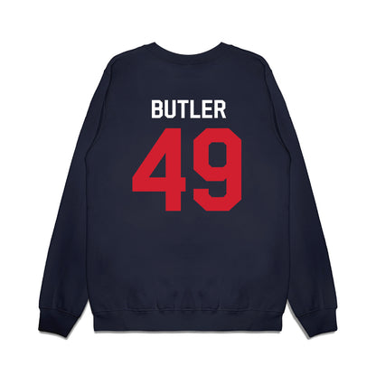 Ole Miss - NCAA Football : Tah'J Butler - We're In Premium Crewneck Sweatshirt-1