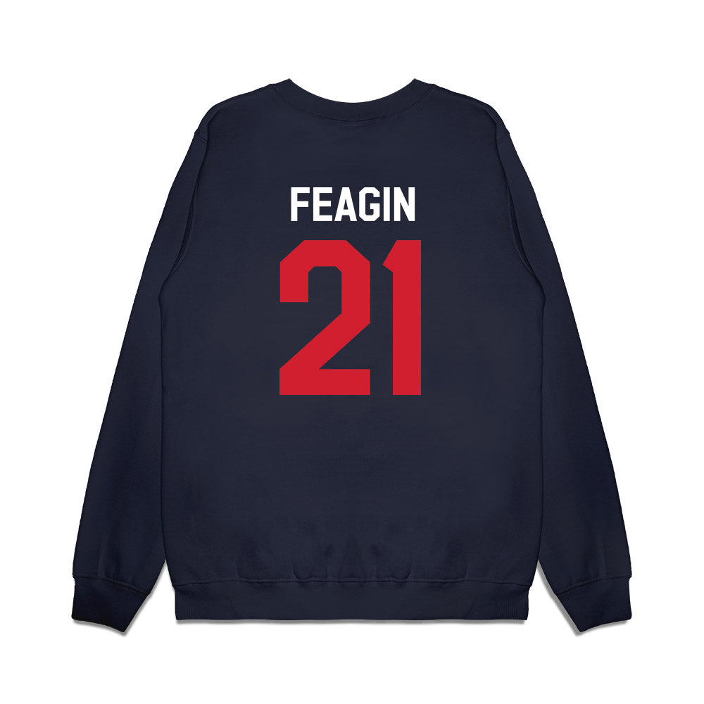 Ole Miss - NCAA Football : Tavoy Feagin - We're In Premium Crewneck Sweatshirt-1