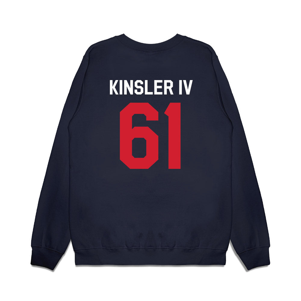 Ole Miss - NCAA Football : Tommy Kinsler IV - We're In Premium Crewneck Sweatshirt-1