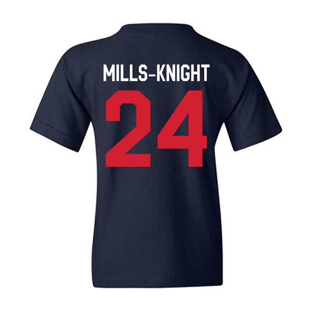 Ole Miss - NCAA Football : Shekai Mills-Knight - We're In Youth T-Shirt-1