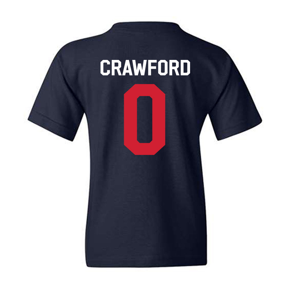 Ole Miss - NCAA Football : Jalyn Crawford - We're In Youth T-Shirt-1