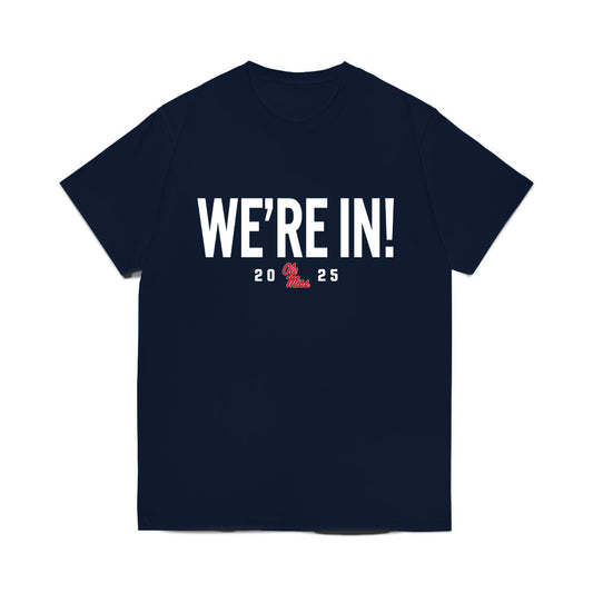 Ole Miss - NCAA Football : Jackson Moore - We're In Comfort Colors T-Shirt-0