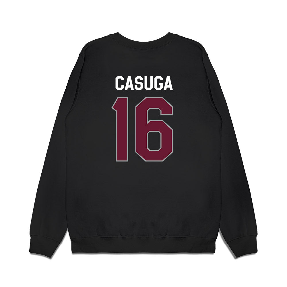 Texas A&M - NCAA Football : Helaman Casuga - We're In Premium Crewneck Sweatshirt-1