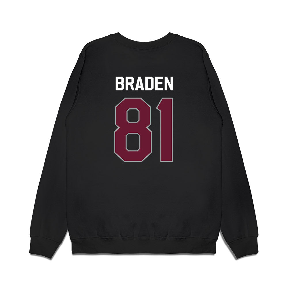 Texas A&M - NCAA Football : Luke Braden - We're In Premium Crewneck Sweatshirt-1