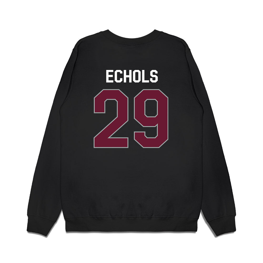Texas A&M - NCAA Football : Justin Echols - We're In Premium Crewneck Sweatshirt-1