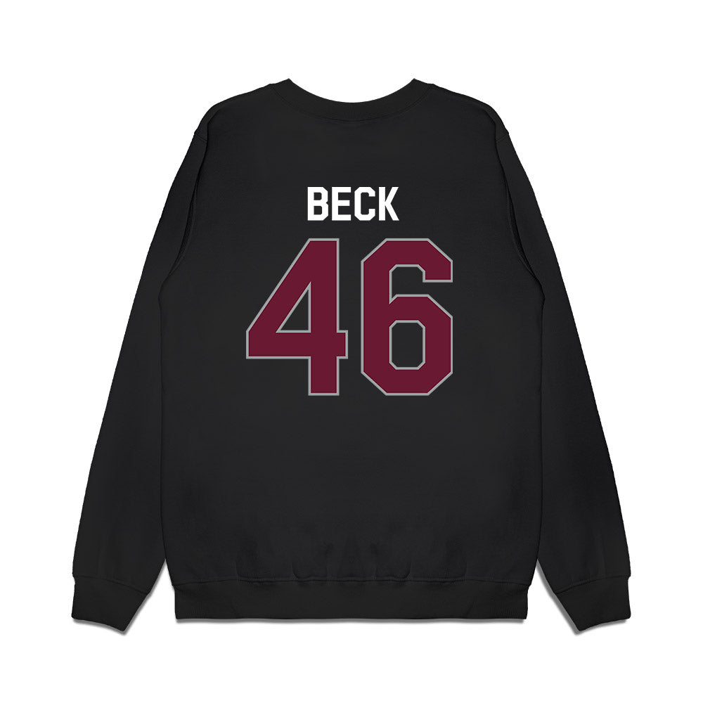 Texas A&M - NCAA Football : Qui Beck - We're In Premium Crewneck Sweatshirt-1