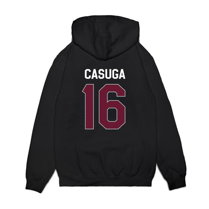 Texas A&M - NCAA Football : Helaman Casuga - We're In Premium Hooded Sweatshirt-1