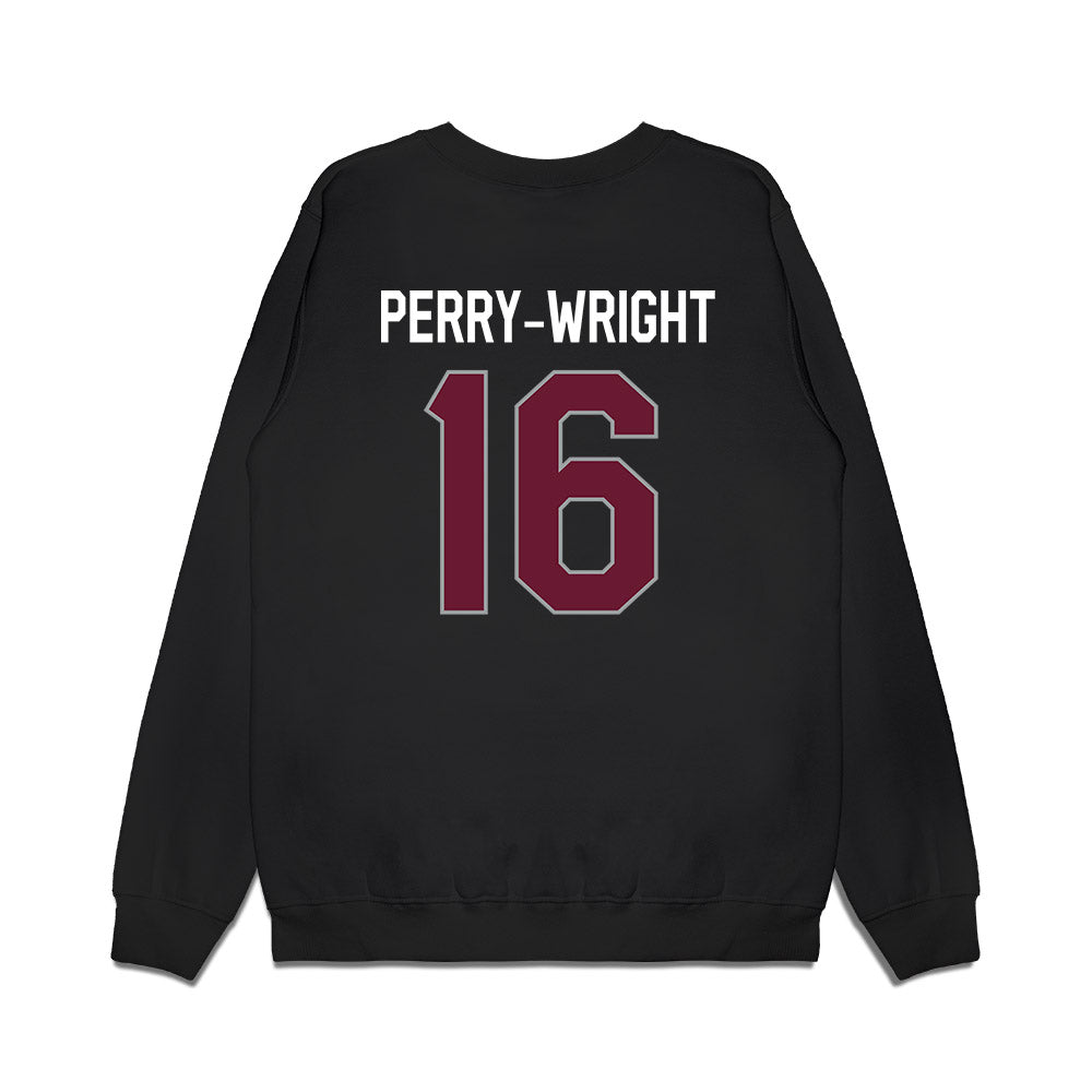 Texas A&M - NCAA Football : Bryce Perry-Wright - We're In Premium Crewneck Sweatshirt-1
