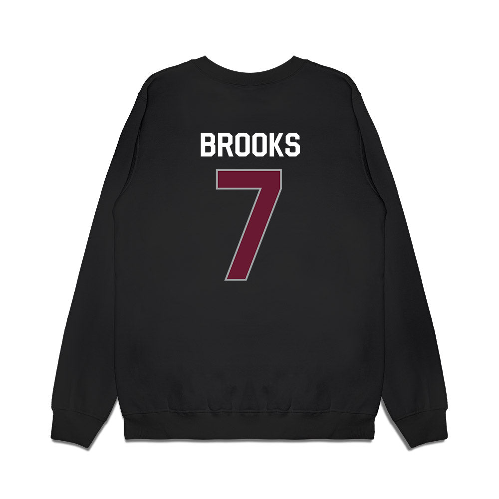 Texas A&M - NCAA Football : Dalton Brooks - We're In Premium Crewneck Sweatshirt-1