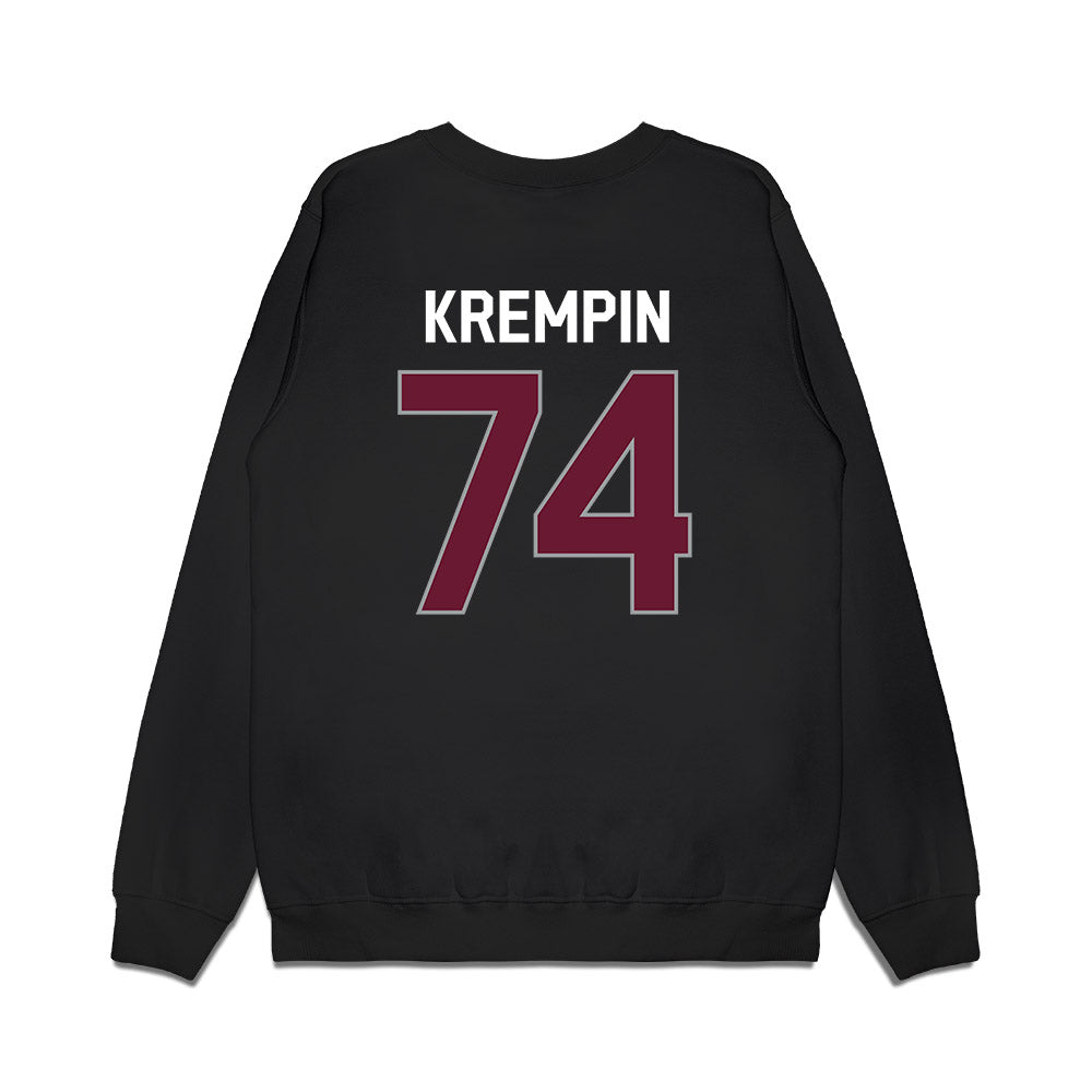 Texas A&M - NCAA Football : Zaden Krempin - We're In Premium Crewneck Sweatshirt-1