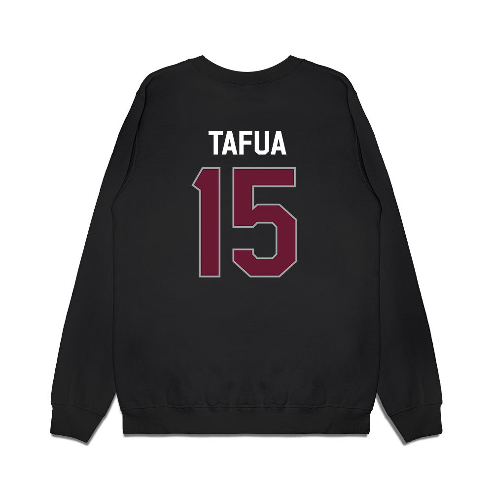 Texas A&M - NCAA Football : Caleb Tafua - We're In Premium Crewneck Sweatshirt-1