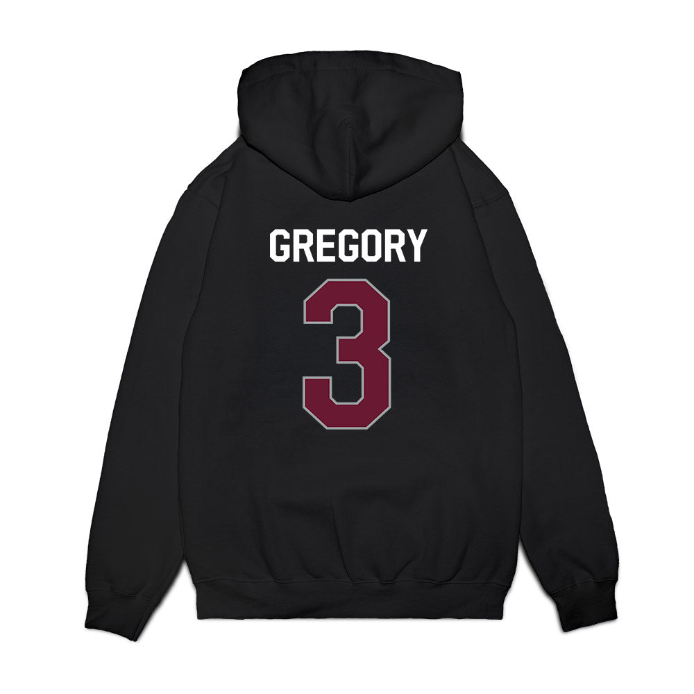 Texas A&M - NCAA Football : Aaron Gregory - We're In Premium Hooded Sweatshirt-1