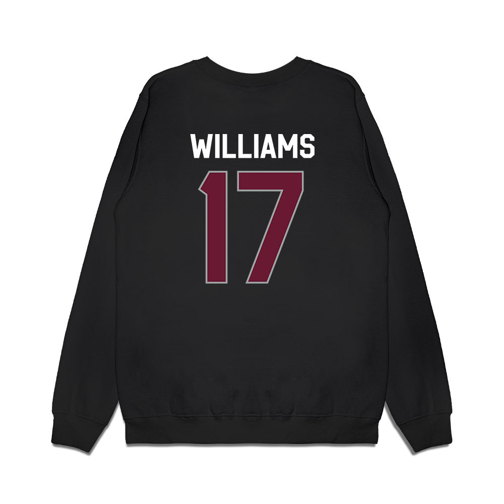 Texas A&M - NCAA Football : Madden Williams - We're In Premium Crewneck Sweatshirt-1