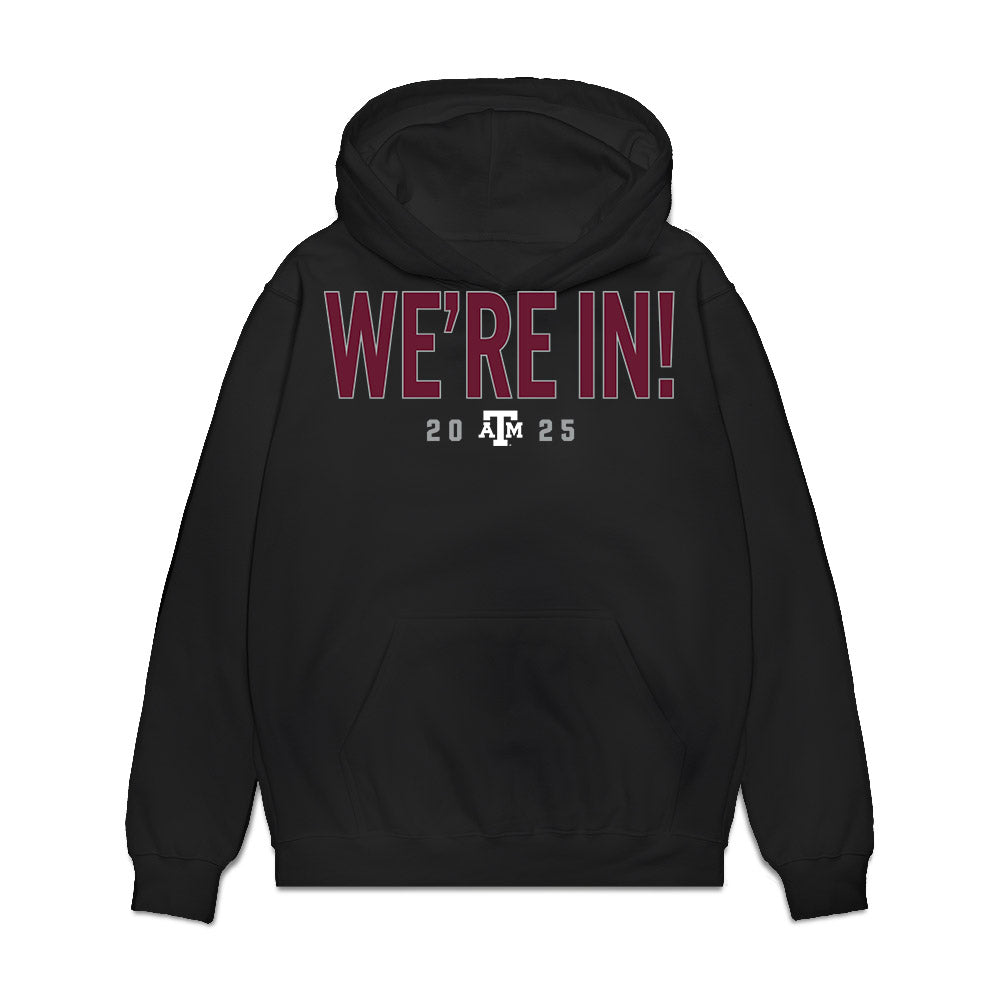 Texas A&M - NCAA Football : Kyle Garvis - We're In Premium Hooded Sweatshirt-0