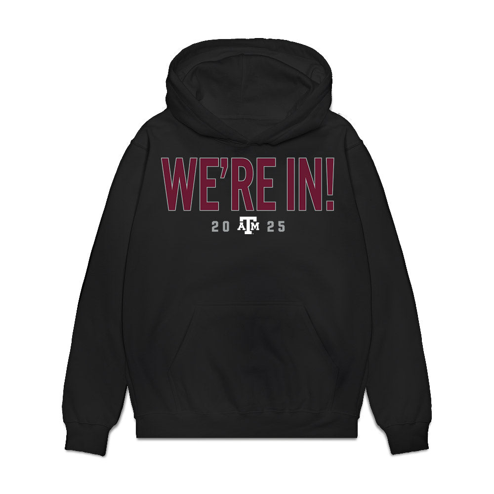 Texas A&M - NCAA Football : Aaron Gregory - We're In Premium Hooded Sweatshirt-0