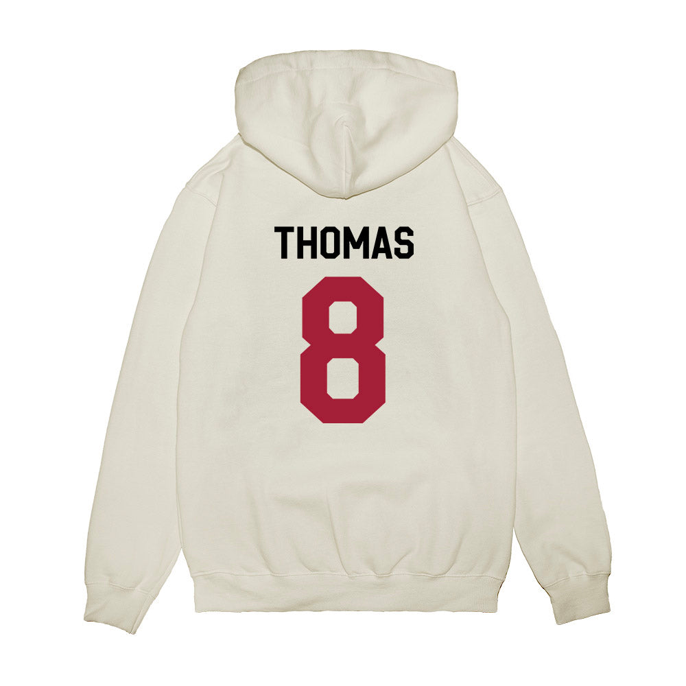 Oklahoma - NCAA Football : Bishop Thomas - We're In Premium Hooded Sweatshirt-1