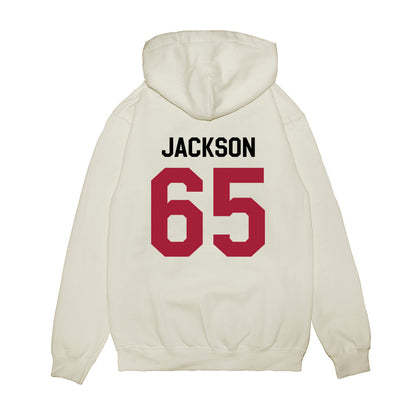 Oklahoma - NCAA Football : Jayden Jackson - We're In Premium Hooded Sweatshirt-1