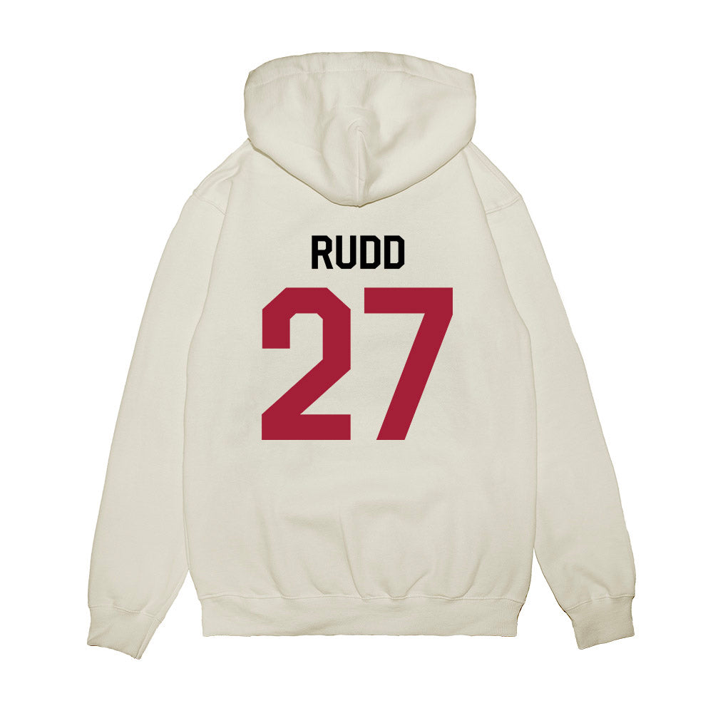 Oklahoma - NCAA Football : Trace Rudd - We're In Premium Hooded Sweatshirt-1