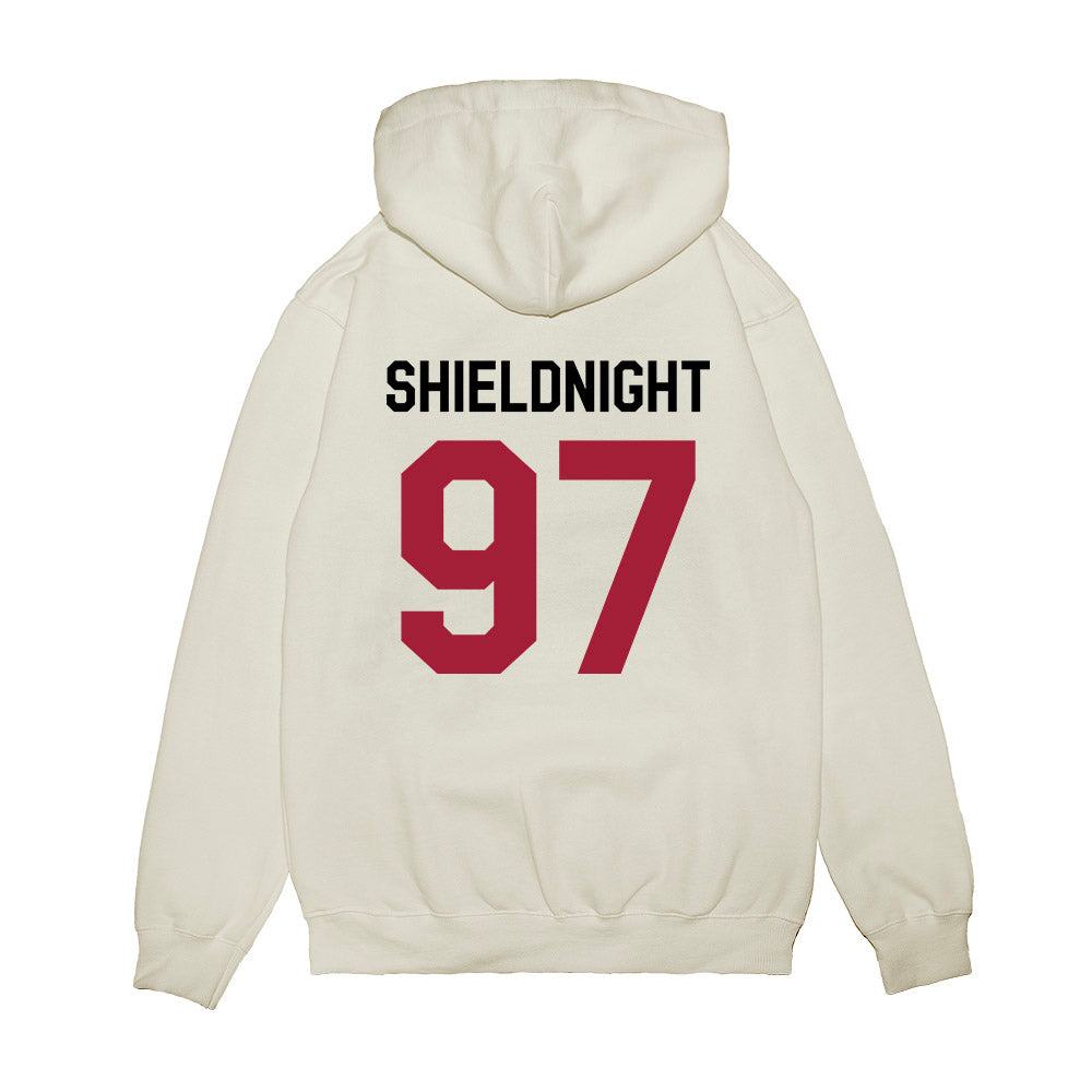 Oklahoma - NCAA Football : Alex Shieldnight - We're In Premium Hooded Sweatshirt-1