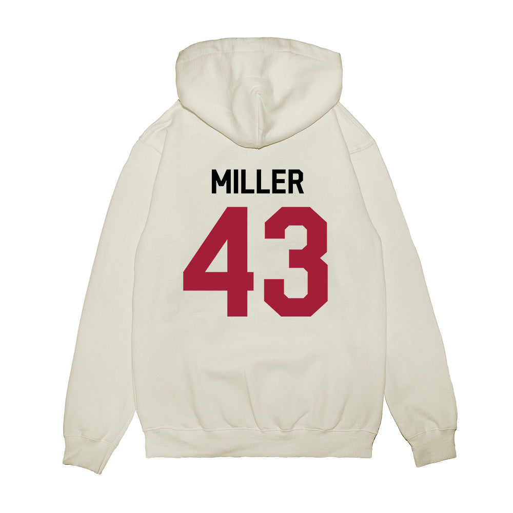 Oklahoma - NCAA Football : Grayson Miller - We're In Premium Hooded Sweatshirt-1