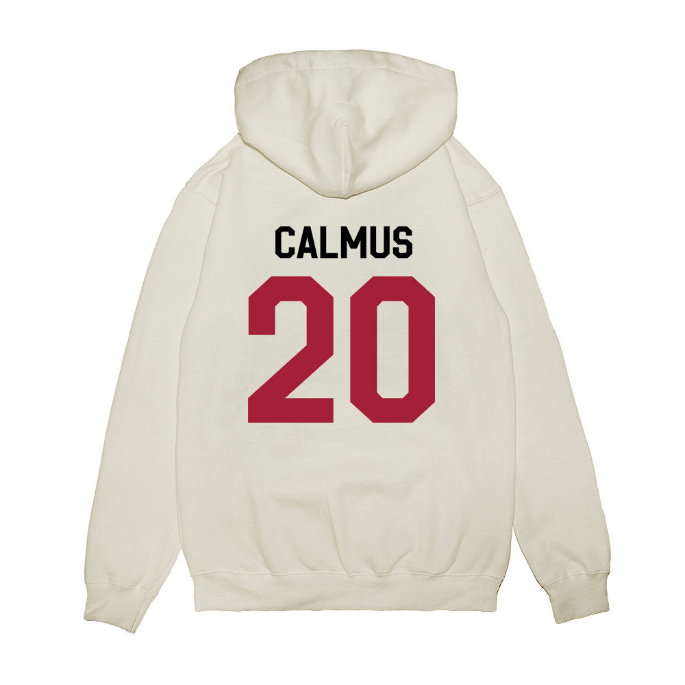 Oklahoma - NCAA Football : Casen Calmus - We're In Premium Hooded Sweatshirt-1