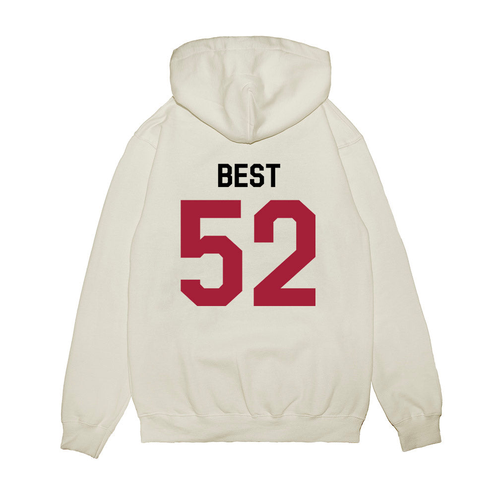 Oklahoma - NCAA Football : Noah Best - We're In Premium Hooded Sweatshirt-1
