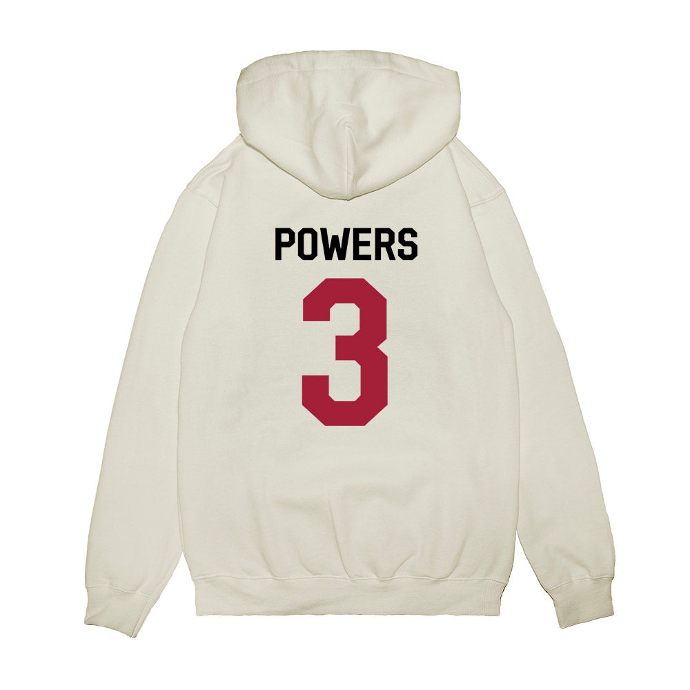 Oklahoma - NCAA Football : Reggie Powers - We're In Premium Hooded Sweatshirt-1
