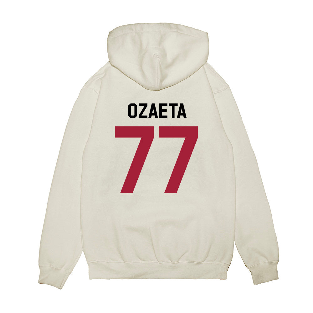 Oklahoma - NCAA Football : Heath Ozaeta - We're In Premium Hooded Sweatshirt-1