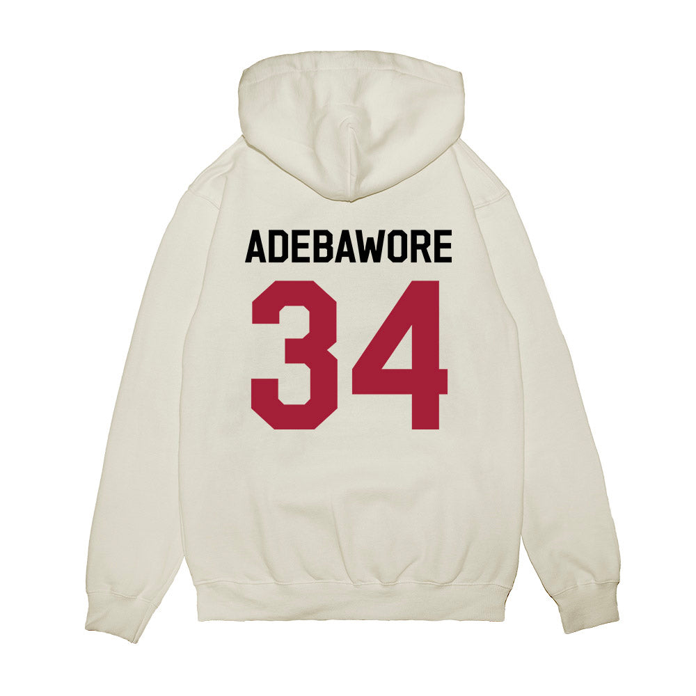 Oklahoma - NCAA Football : Adepoju Adebawore - We're In Premium Hooded Sweatshirt-1