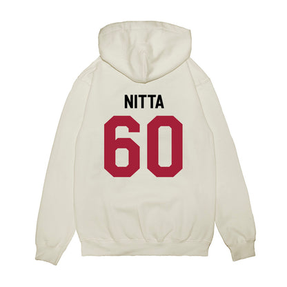 Oklahoma - NCAA Football : Caleb Nitta - We're In Premium Hooded Sweatshirt-1
