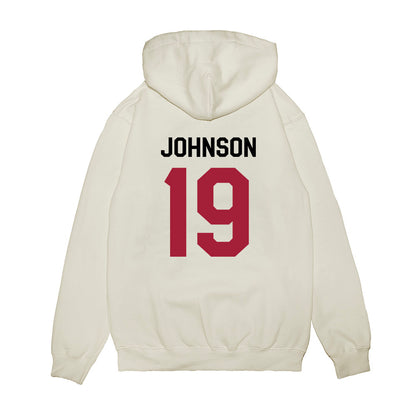 Oklahoma - NCAA Football : Jacobe Johnson - We're In Premium Hooded Sweatshirt-1